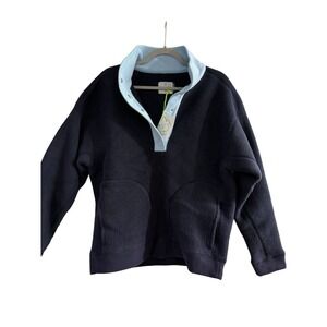 Dudley Stephen's Women's Palomino Pullover Small New Navy/ice Blue NWT fleece